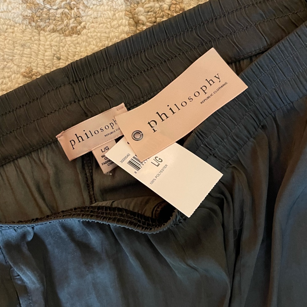 Philosophy dark grey pants